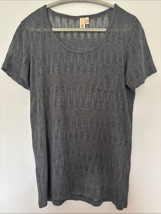 Buckle Tops - BKE Overlay Top Gray Medium